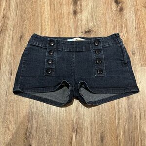 Roxy Mini Dark Wash Lowrise Sailor Shorts